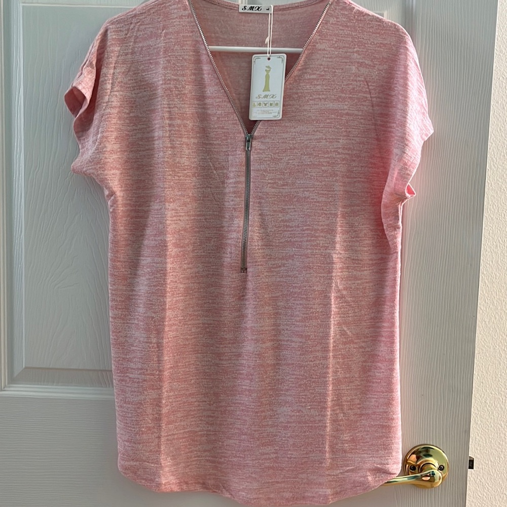 Pink cotton top nwt